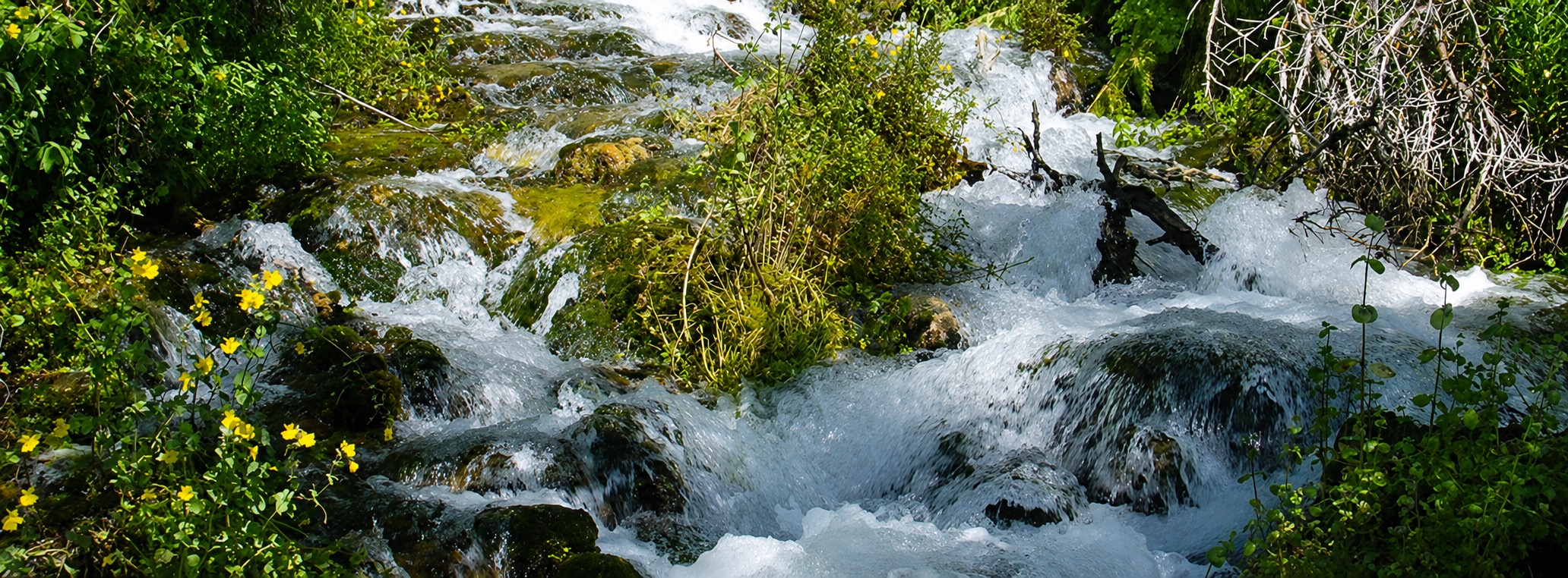 Colorado mountain waterfall