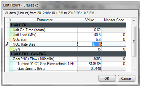 Changing the bias factor in breez75x